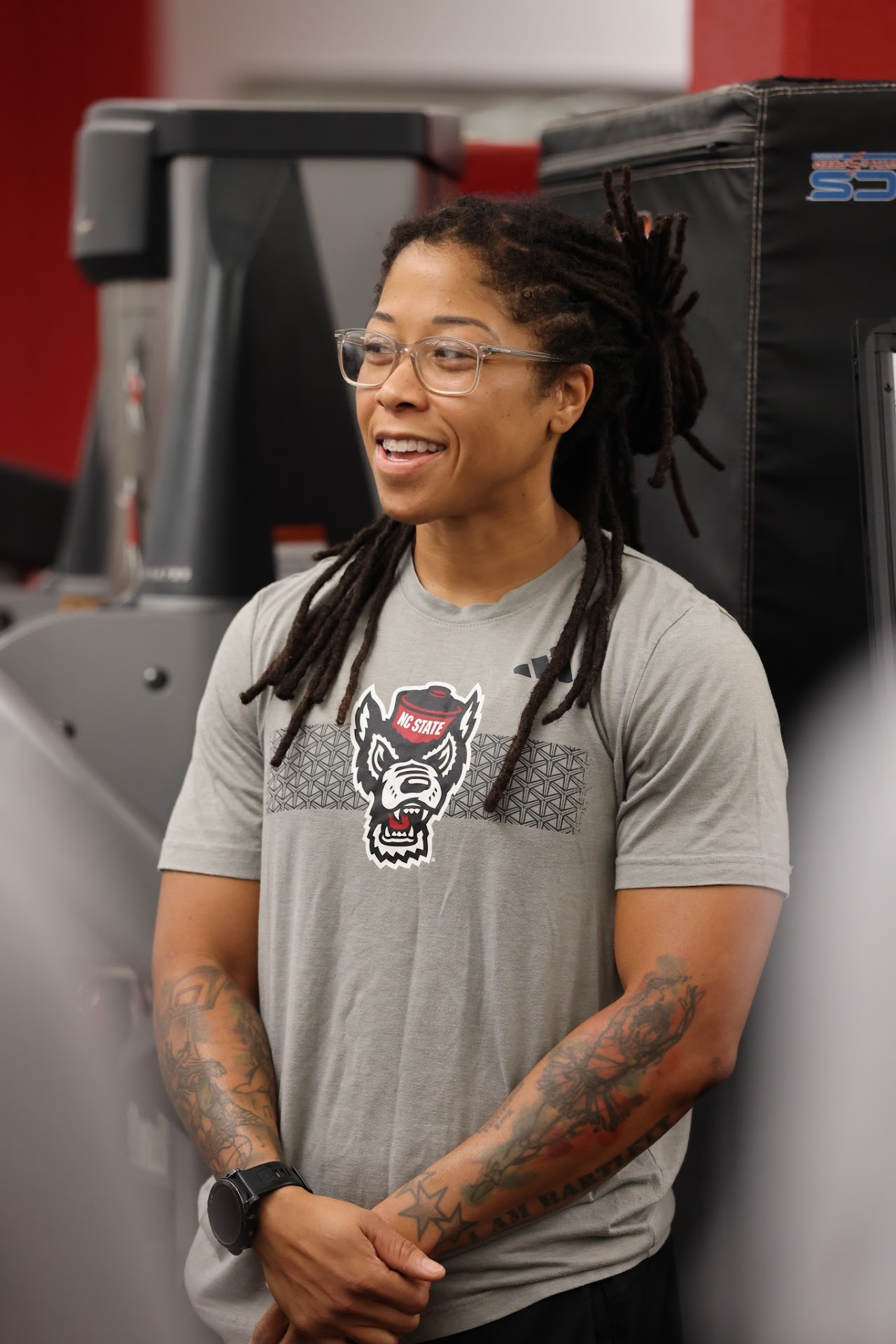 Cristi Bartlett coaching at NC State